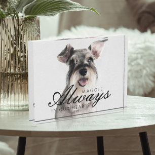 Immer in unserem Herzen Pet Memorial halten zu ble Fotoblock