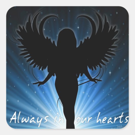 Immer in unseren Herzen Sticker (Vorderseite)