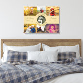 Immer in unserer Hearts Memorial Foto Collage Leinwanddruck (Insitu (Schlafzimmer))