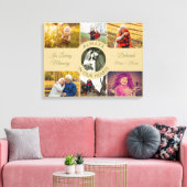 Immer in unserer Hearts Memorial Foto Collage Leinwanddruck (Insitu (Wohnzimmer))