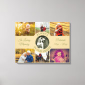 Immer in unserer Hearts Memorial Foto Collage Leinwanddruck (Vorderseite)