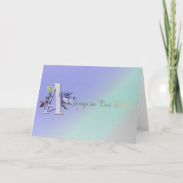 Immer in unserer Herz-Gedächtniskarte Dankeskarte