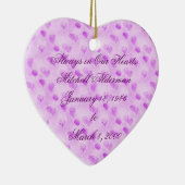 Immer in unserer Herz-Verzierung Keramik Ornament (Rechts)