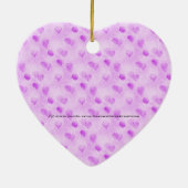 Immer in unserer Herz-Verzierung Keramik Ornament (Hinten)