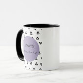 Immer Inspiration fortsetzen Tasse (Vorderseite Links)