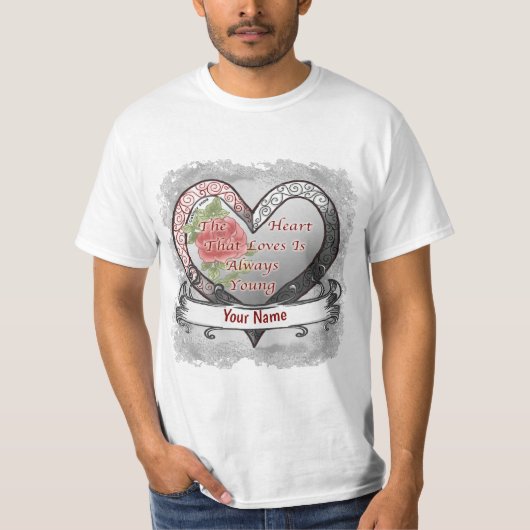 Immer junge Silver Heart T-Shirt (Vorderseite)