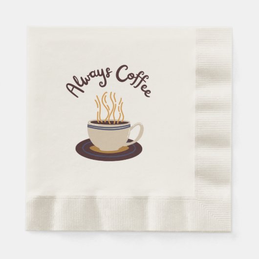 Immer Kaffee-Streaming Hot-Cup Kaffee Serviette (Vorderseite)