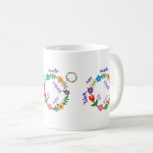 Immer klüger arbeiten, Be jemals kinder (© Mira) Kaffeetasse (VorderseiteRechts)