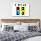 Immer kühne, farbenfrohe Wall Art Leinwanddruck (Insitu (Schlafzimmer))