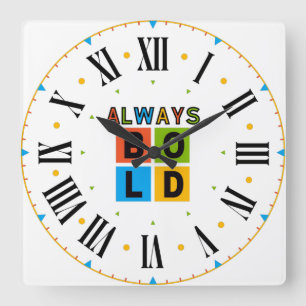 Immer kühne, farbige Uhr