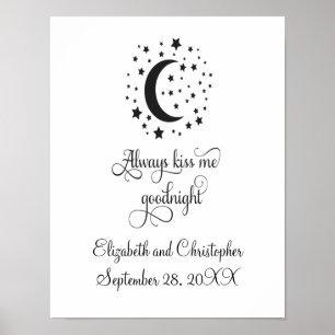 Immer Küss Mich Gutenacht Hochzeitsgeschenk Poster
