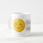 Immer lächeln kaffeetasse (Vorderseite Links)