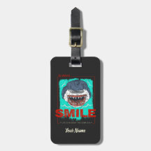 Immer lächeln lustigen Hai nur für ein Mädchen, di