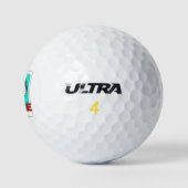 Immer lächeln lustigen Hai nur für ein Mädchen, di Golfball (Logo)