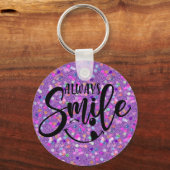 Immer lächeln schlüsselanhänger (Vorderseite)