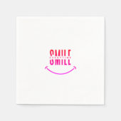 Immer lächeln serviette (Vorderseite)