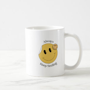 Immer Lächeln Smiley-Gesicht Tasse Motivierend