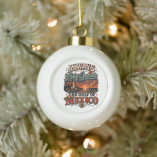 Immer Lake Ontario und der Golf von Mexiko Keramik Kugel-Ornament