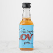 Immer Liebe Alkoholflaschenetikett (Vorderseite)