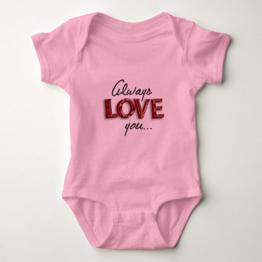Immer Liebe Baby Strampler (Vorderseite)