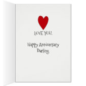 Immer Liebe der Jubiläumskarte (Innen (Rechts))