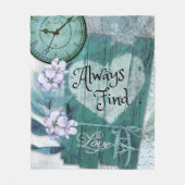 Immer Liebe finden Fleecedecke (Vorderseite)