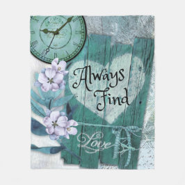 Immer Liebe finden Fleecedecke