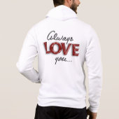 Immer Liebe Hoodie (Rückseite)