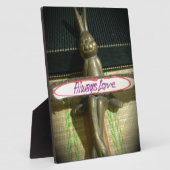 Immer Liebe Inspiration-Kaninchen-Kunstdruckdesign Fotoplatte (Seite)