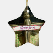 Immer Liebe Inspiration-Kaninchen-Kunstdruckdesign Keramikornament (Rechts)