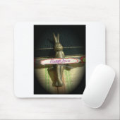 Immer Liebe Inspiration-Kaninchen-Kunstdruckdesign Mousepad (Mit Mouse)