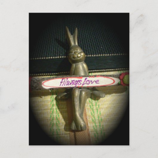 Immer Liebe Inspiration-Kaninchen-Kunstdruckdesign Postkarte (Vorderseite)