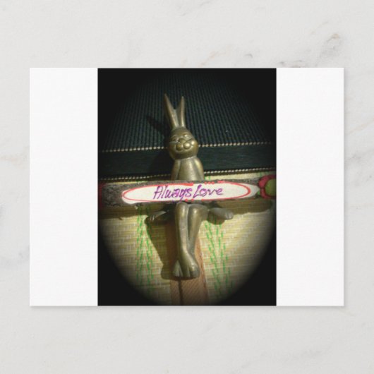 Immer Liebe Inspiration-Kaninchen-Kunstdruckdesign Postkarte (Vorderseite)
