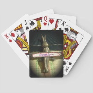 Immer Liebe Inspiration-Kaninchen-Kunstdruckdesign Spielkarten