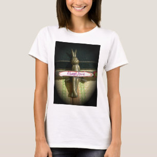 Immer Liebe Inspiration-Kaninchen-Kunstdruckdesign T-Shirt