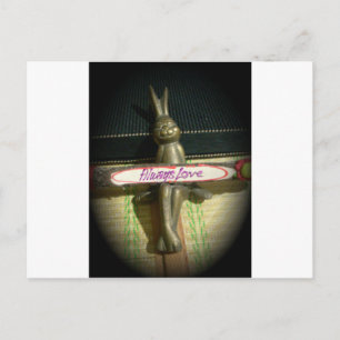 Immer Liebe Inspirierendes Hasen Kunst Druck Desig Postkarte