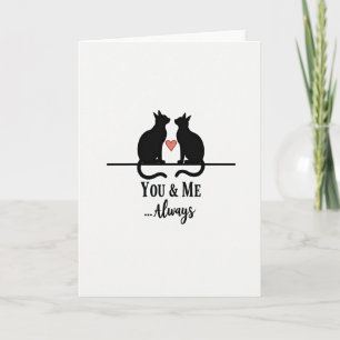 Immer Liebe Katzen Du Und Ich Karte