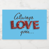 Immer Liebe Schaumweinetikett (Einzelnes Label)