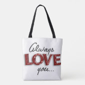 Immer Liebe Tasche (Rückseite)
