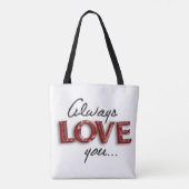 Immer Liebe Tasche (Rückseite)
