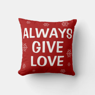 Immer Liebe Weihnachten Schneeflocken Tips Kissen