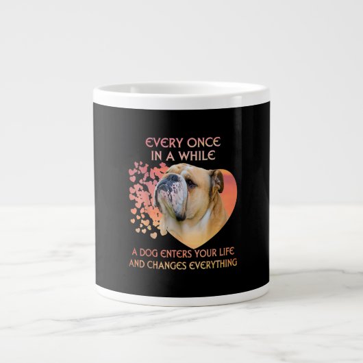 Immer mal ein Hund in dein Leben Jumbo-Tasse (Vorderseite)