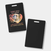 Immer mal wieder fängt ein Hund in dein Leben ein Ausweis (Vorder- & Rückseite)