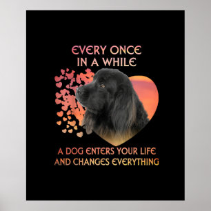 Immer mal wieder fängt ein Hund in dein Leben ein Poster