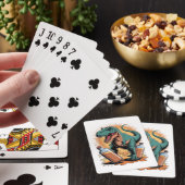 Immer mehr Flaschen kaputt Spielkarten (In Situ)