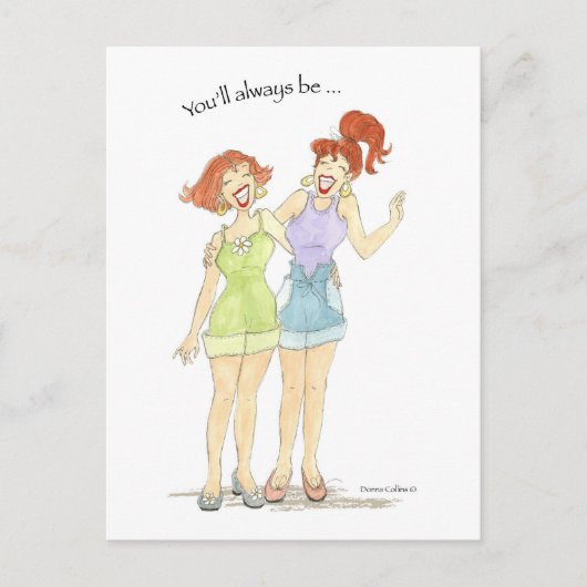 Immer mein bester Freund sein Postkarte (Vorderseite)