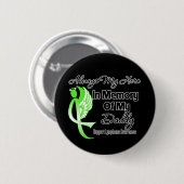 Immer mein Held im Gedächtnis Daddy - Lymphom Button (Vorne & Hinten)