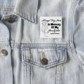 Immer mein Held im Gedächtnis Großvater - Lungenkr Button (Beispiel)