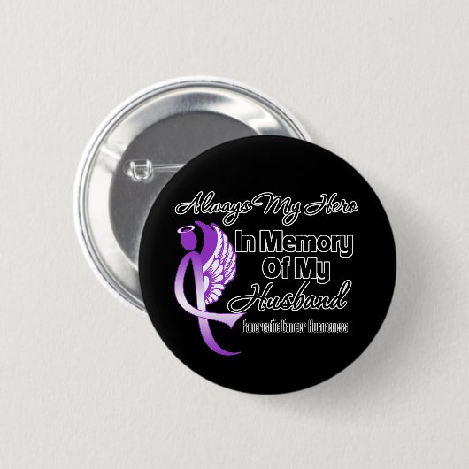 Immer mein Held im Gedächtnisbereich Button (Vorne & Hinten)