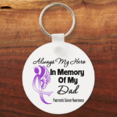 Immer mein Held im Memory Vater - Bauchspeicheldrü Schlüsselanhänger (Vorderseite)